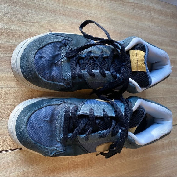 NIKE SB Sneakers Zoom Team Edition Blue Fox Metallic Gold 311665-471 Rare - Picture 7 of 14